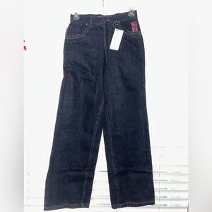 Chams Baggy Fit Dark Wash Jeans